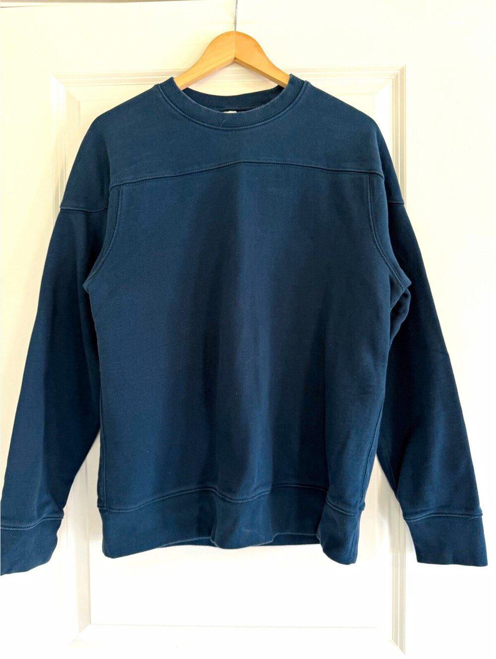 J.Crew Sportswear Navy Crewneck Sweatshirt Men's Medium Classic Retro Style
